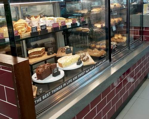 Self service chilled patisserie fridge